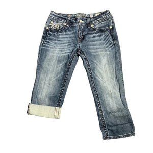 MISS ME Cuffed or Uncuffed Capri Jeans